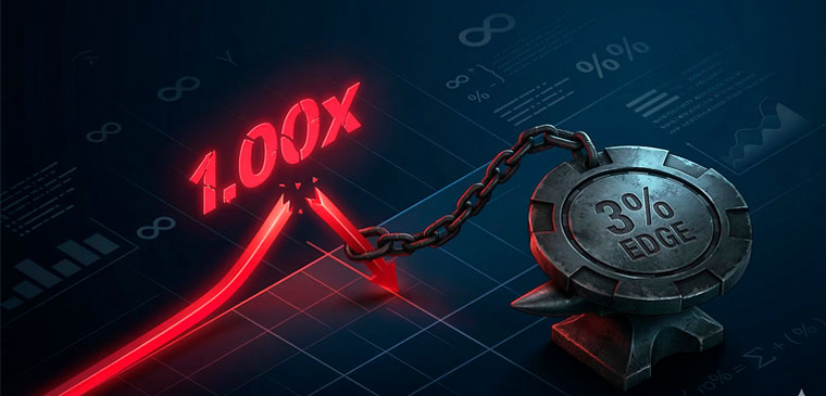 3% edge on Aviator crash game