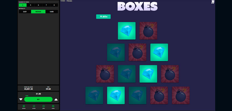 Boxes game
