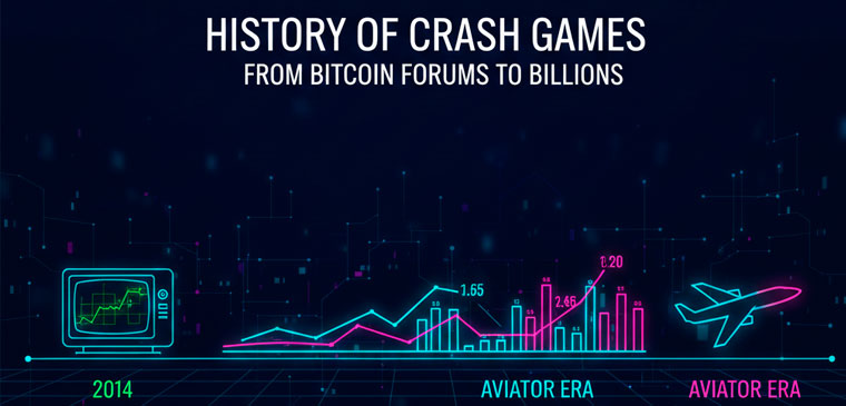 History of crash games