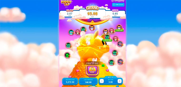 Piggy Tap crash game