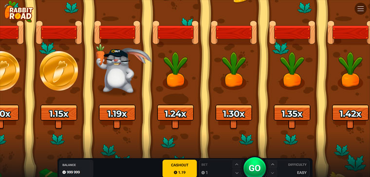 Rabbit road crash game